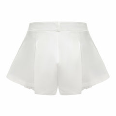 White Milan Shorts: White Shorts for Resort Brunch | Nana Jacqueline