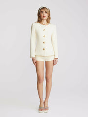 Lisette Shorts: Ivory Shorts for Brunch | Nana Jacqueline