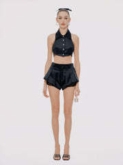 Black Milan Shorts: Black Shorts for Girls' Night Out | Nana Jacqueline