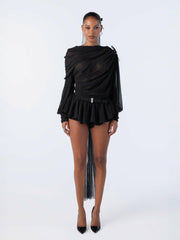 Demi Shorts: Black Shorts for Girls' Night Out | Nana Jacqueline