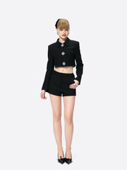 Josephine Shorts: Black Shorts for Office Outfit | Nana Jacqueline
