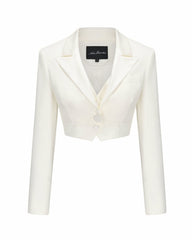 Bridget Suit Jacket: White Blazer for Bridal Shower | Nana Jacqueline
