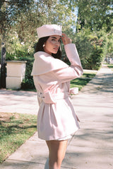 Victoria Bow Coat: Pink Coat for Date Night | Nana Jacqueline