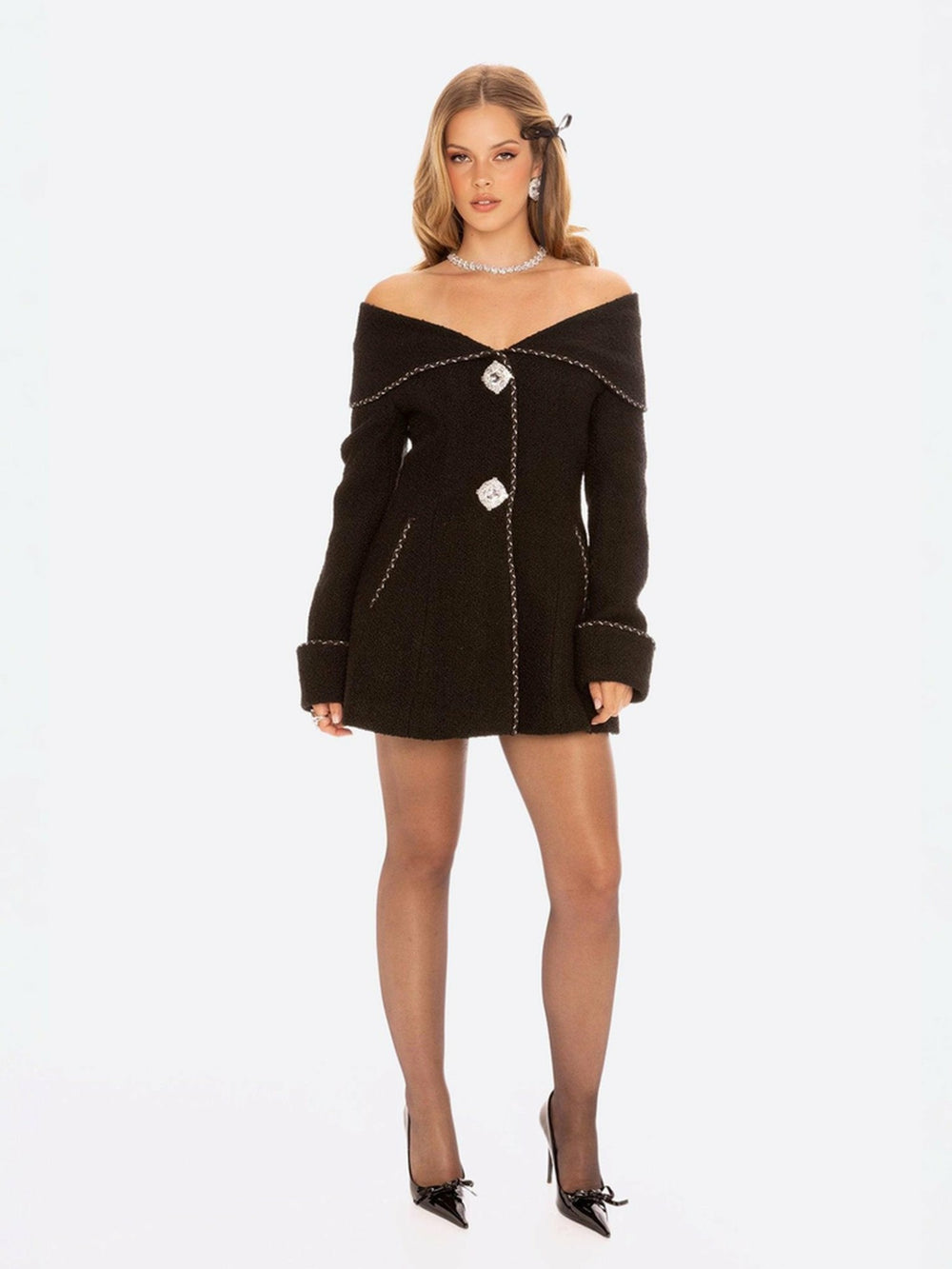 Amor Jacket: Black Jacket for Cocktail Party | Nana Jacqueline