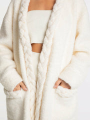 Elsa Coat: Off-White Coat for Resort Outfit | Nana Jacqueline