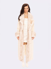 Adriana Faux Fur Coat: Off White Coat for Winter Formal Event | Nana Jacqueline