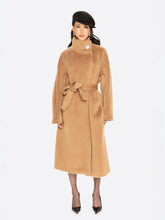 Audrey Long Coat: Camel Long Coat for Winter Events | Nana Jacqueline