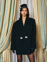 Kendall Coat: Black Coat for Winter Evening Events | Nana Jacqueline