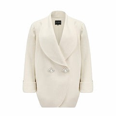 Kendall Coat: White Coat for Winter Date Night | Nana Jacqueline