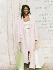 Elsa Coat: Pink Coat for Resort Brunch | Nana Jacqueline