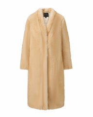 Isolde Faux Fur Long Coat: Yellow Fur Coat for Winter Events | Nana Jacqueline