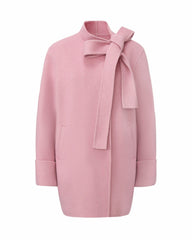 Juliette Cocoon Coat: Pink Coat for Winter Party | Nana Jacqueline