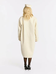 Audrina Coat: White Coat for Winter Wedding Guest | Nana Jacqueline