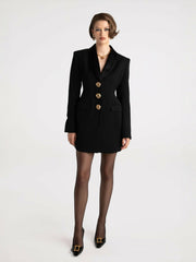Sasha Suit Jacket: Black Suit Jacket for Cocktail Party | Nana Jacqueline