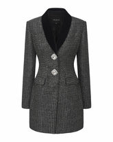 Zephina Suit Coat: Black Coat for Cocktail Party | Nana Jacqueline