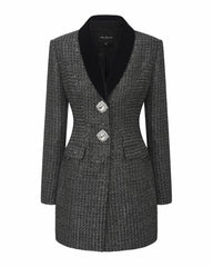 Zephina Suit Coat: Black Coat for Cocktail Party | Nana Jacqueline