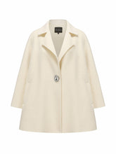 Olivia Coat: White Coat for Winter Formal Event | Nana Jacqueline