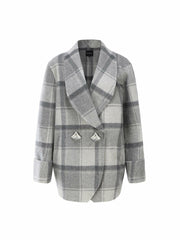 Emily Diamond Jacket: Grey Jacket for Casual Luxury Daytime Outfit | Nana Jacqueline
