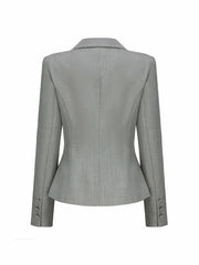 Amelie Blazer: Grey Blazer for Workwear | Nana Jacqueline