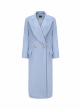 Kimberly Coat: Blue Coat for Cocktail Party | Nana Jacqueline