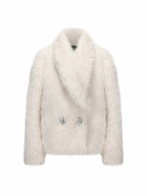 Alyssa Fur Coat: White Fur Coat for Winter Party | Nana Jacqueline