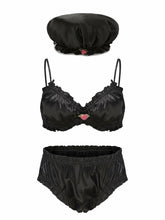 Isabella Silk Intimates Set: Black Intimates Set for Honeymoon | Nana Jacqueline