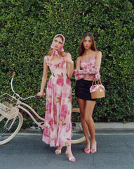 Paulina Floral Top: Pink Top for Date Night | Nana Jacqueline
