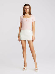Gemma Top: Pink Knit Top for Brunch | Nana Jacqueline