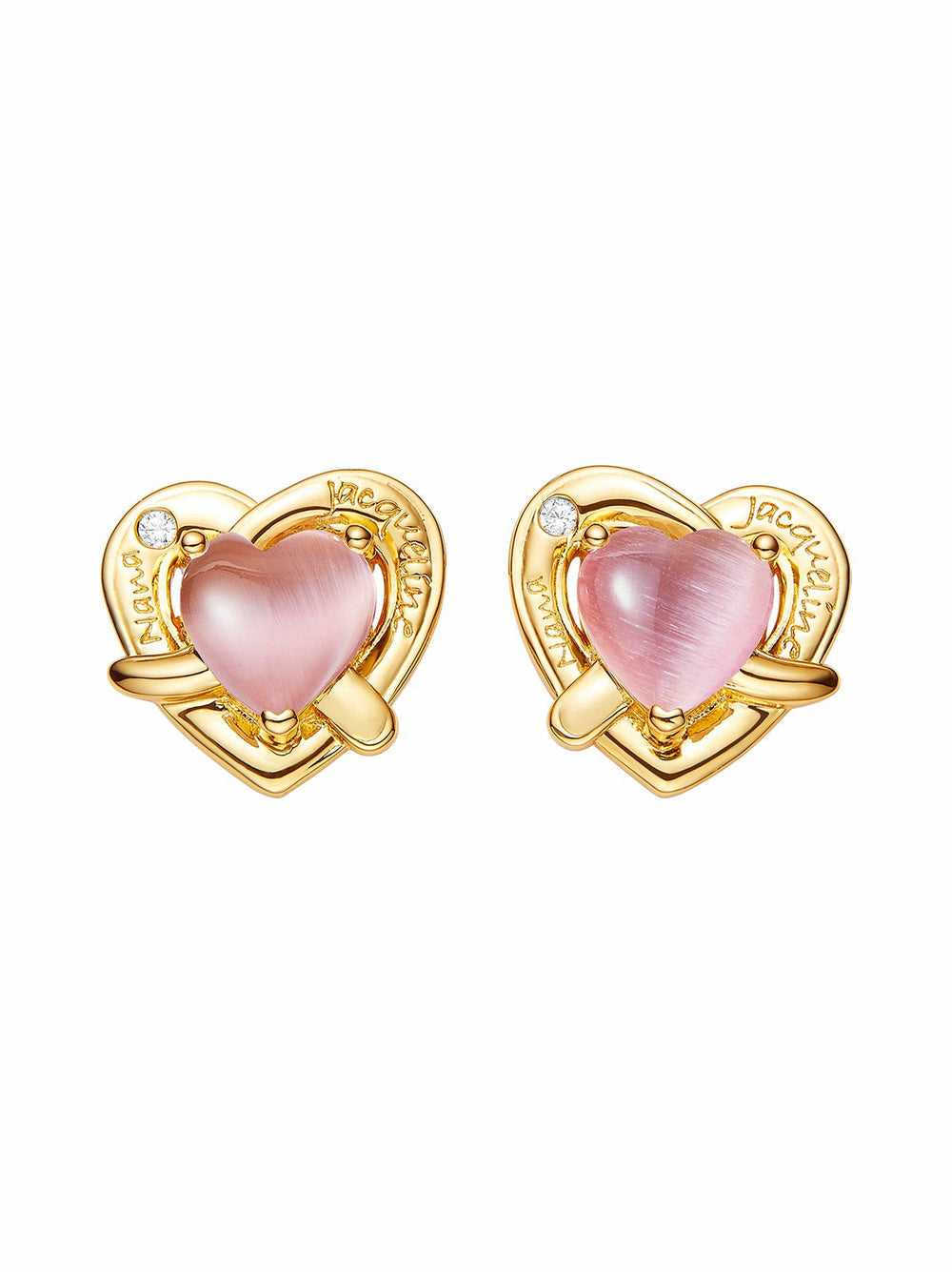 Ambre Heart Earrings: Pink Earrings for Date Night | Nana Jacqueline