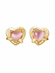 Ambre Heart Earrings: Pink Earrings for Date Night | Nana Jacqueline