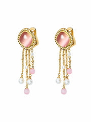 Brielle Earrings: Pink Earrings for Wedding After-Party | Nana Jacqueline