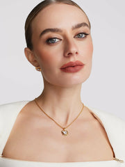Mirabel Necklace: White Necklace for Date Night | Nana Jacqueline