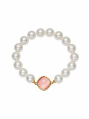 Ilana Pearl Bracelet: White Pearl Bracelet for Bridal Shower | Nana Jacqueline