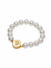 Ilana Pearl Bracelet: White Pearl Bracelet for Bridal Shower | Nana Jacqueline