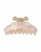 Edith Hair Clip: Pink Hair Clip for Bridal Shower | Nana Jacqueline