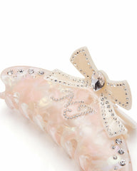 Edith Hair Clip: Pink Hair Clip for Bridal Shower | Nana Jacqueline