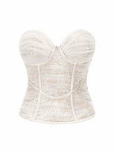 Cara Bustier Top: White Bustier Top for Bachelorette Party | Nana Jacqueline