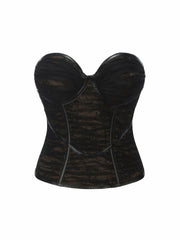 Cara Bustier Top: Black Bustier Top for Date Night | Nana Jacqueline