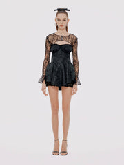 Jilly Cover: Black Lace Cover-Up for Date Night | Nana Jacqueline