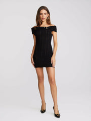 Rylee Dress: Black Mini Dress for Cocktail Party | Nana Jacqueline