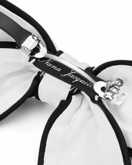 Marlene Bow: White Hair Bow for Bridal Shower | Nana Jacqueline