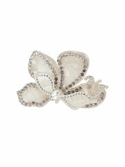Ariella Hair Clip: White Hair Clip for Bridal Shower | Nana Jacqueline
