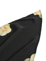 Brielle Floral Black Hair Scarf | Nana Jacqueline