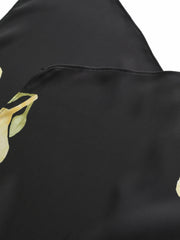 Brielle Floral Black Hair Scarf | Nana Jacqueline