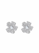 Odessa Floral Crystal White Earrings | Nana Jacqueline