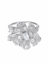 Diora Double Floral White Ring | Nana Jacqueline