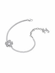 Soleil Floral Crystal White Bracelet | Nana Jacqueline