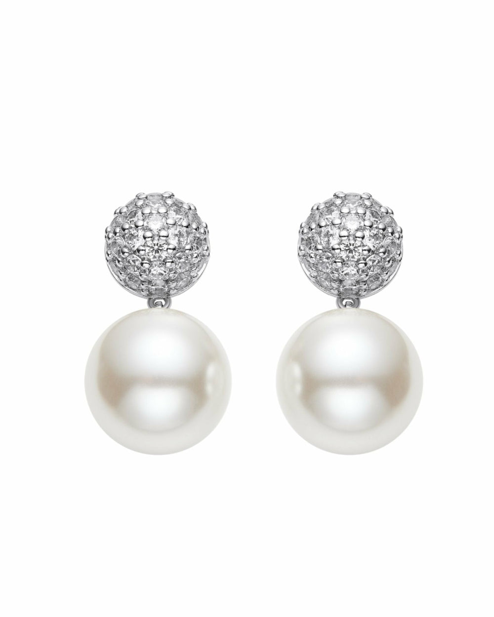 Evie Pearl Earrings: White Pearl Earrings for Bridal Shower | Nana Jacqueline