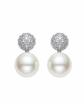 Evie Pearl Earrings: White Pearl Earrings for Bridal Shower | Nana Jacqueline