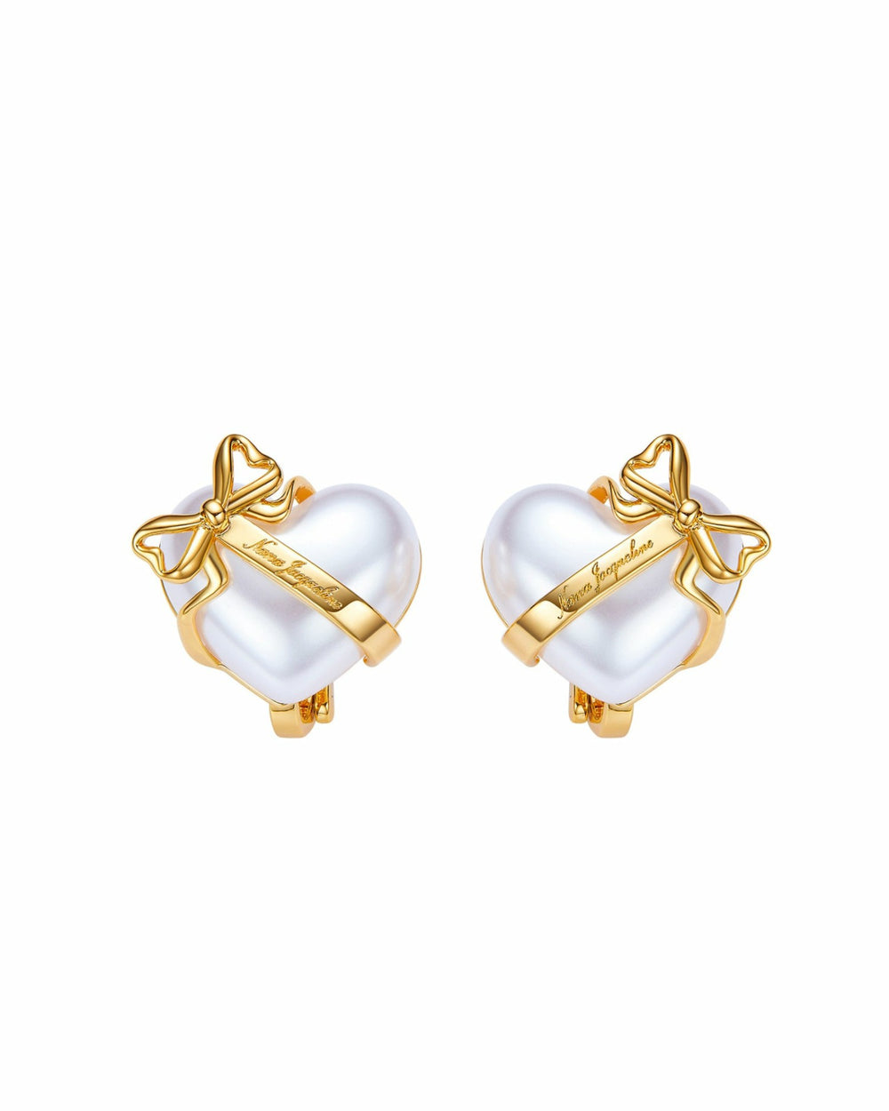 Amor Earrings: White Pearl Earrings for Bridal Shower | Nana Jacqueline